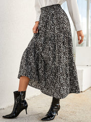 Camouflage long A-line skirt Sai Feel