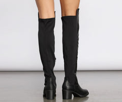 Can't Go 50/50 Over The Knee Boots Sai Feel