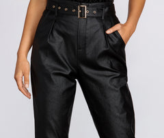 Candy Coated Belted Pants Sai Feel