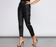 Candy Coated Belted Pants Sai Feel