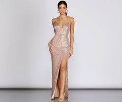 Cara Formal Sequin And Pearl Dress Sai Feel