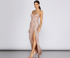 Cara Formal Sequin And Pearl Dress Sai Feel