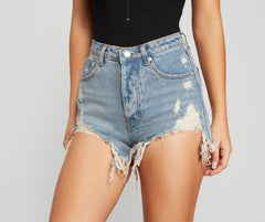 Casual And Chic Cut Off Shorts Sai Feel