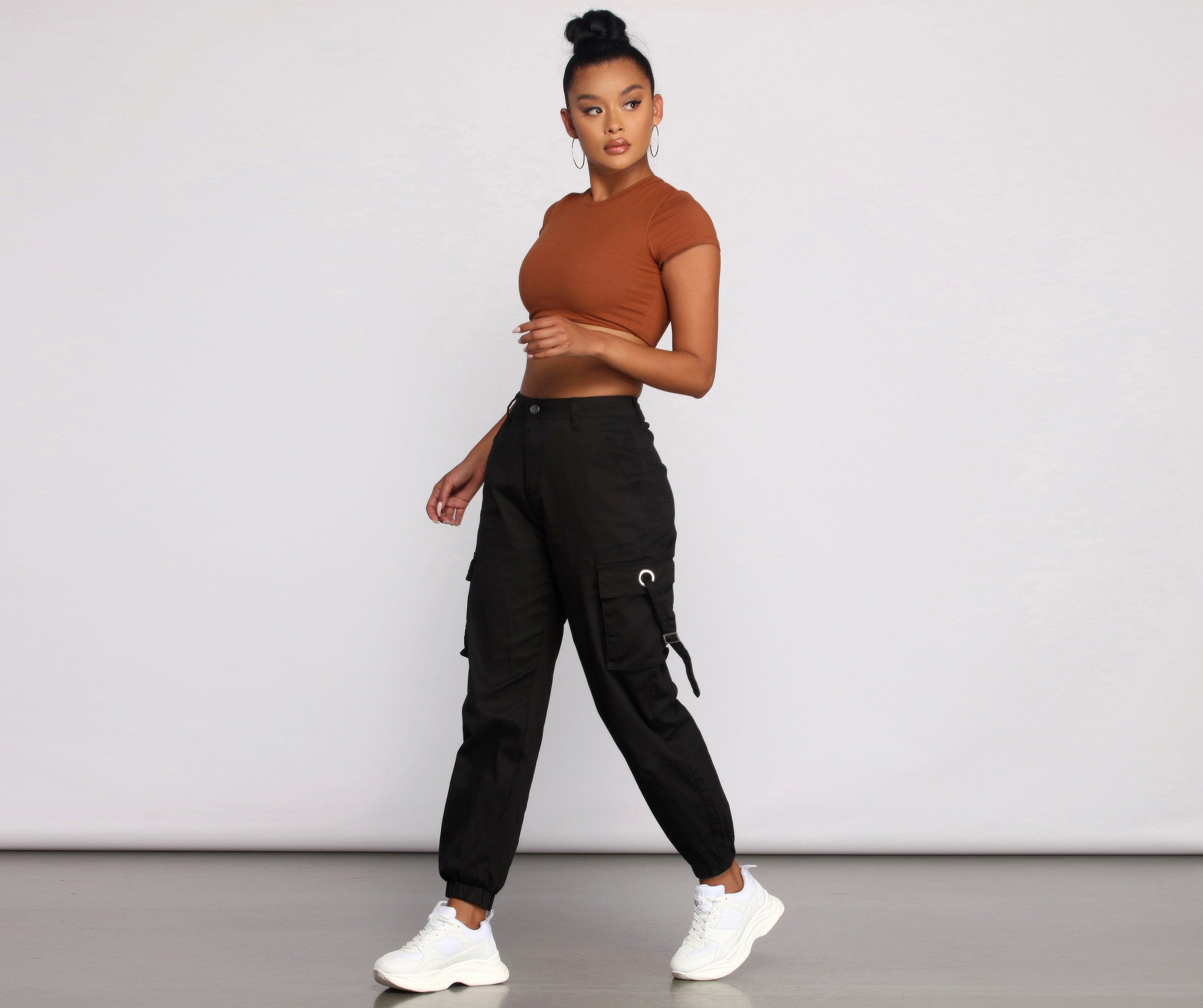 Casual Chic Cargo Jogger Pants Sai Feel