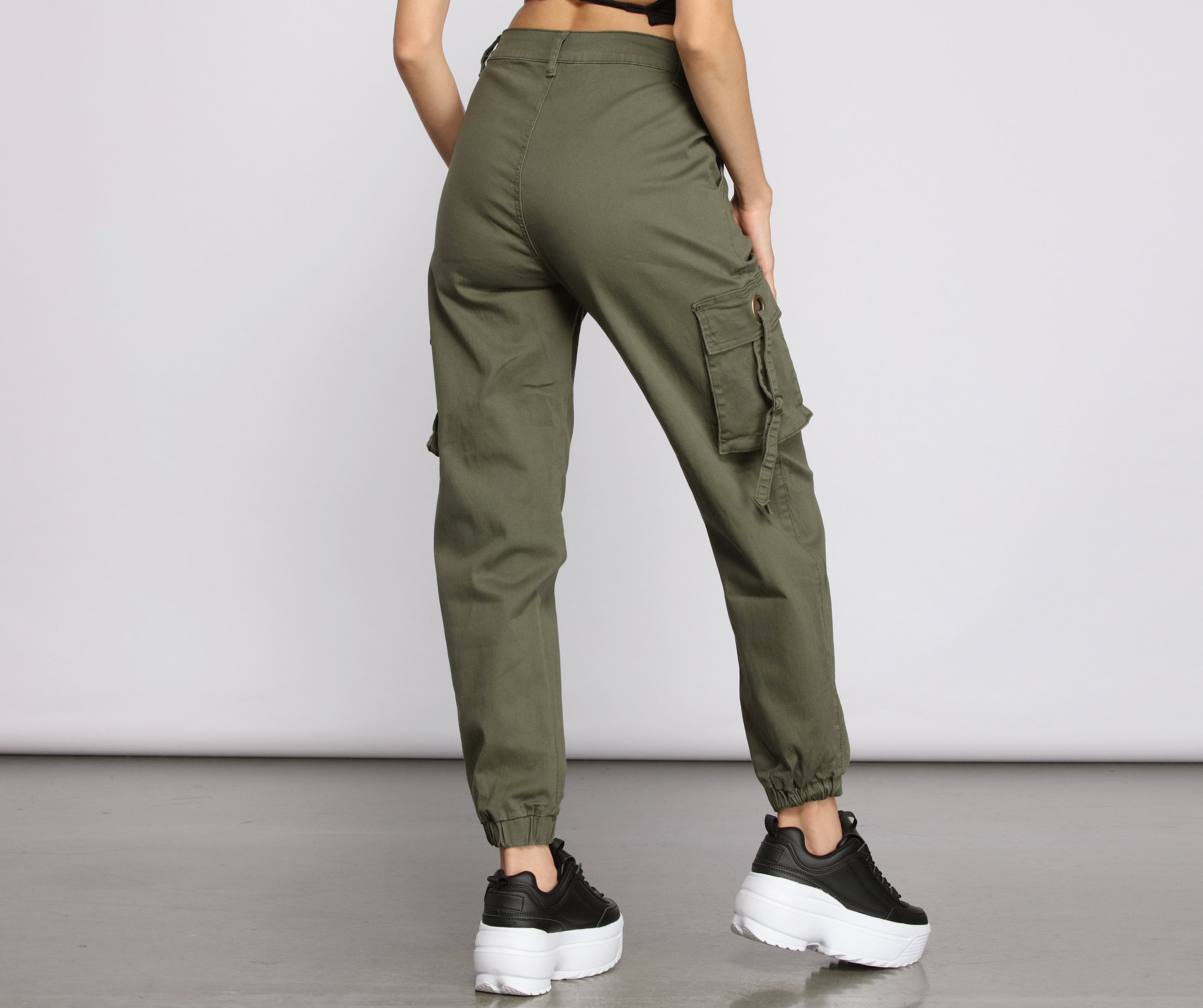 Casual Chic Cargo Jogger Pants Sai Feel