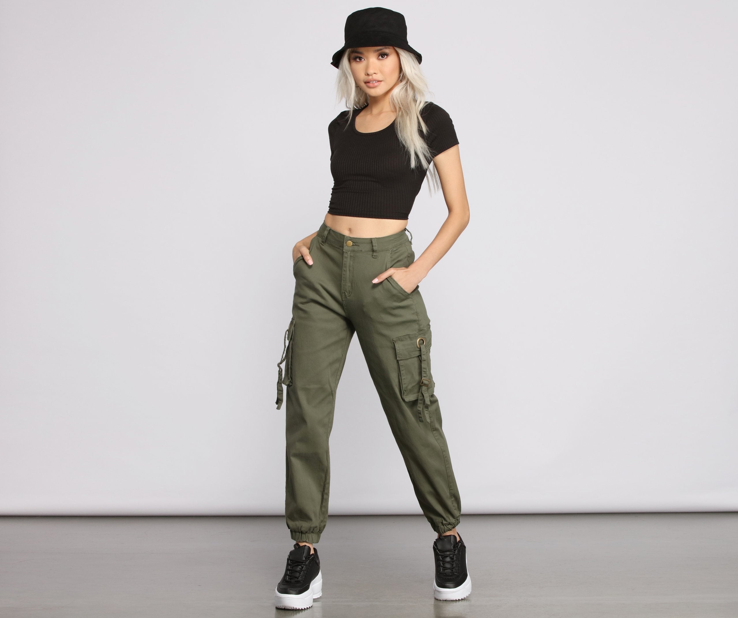 Casual Chic Cargo Jogger Pants Sai Feel