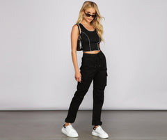 Casual-Chic Cargo Joggers Sai Feel