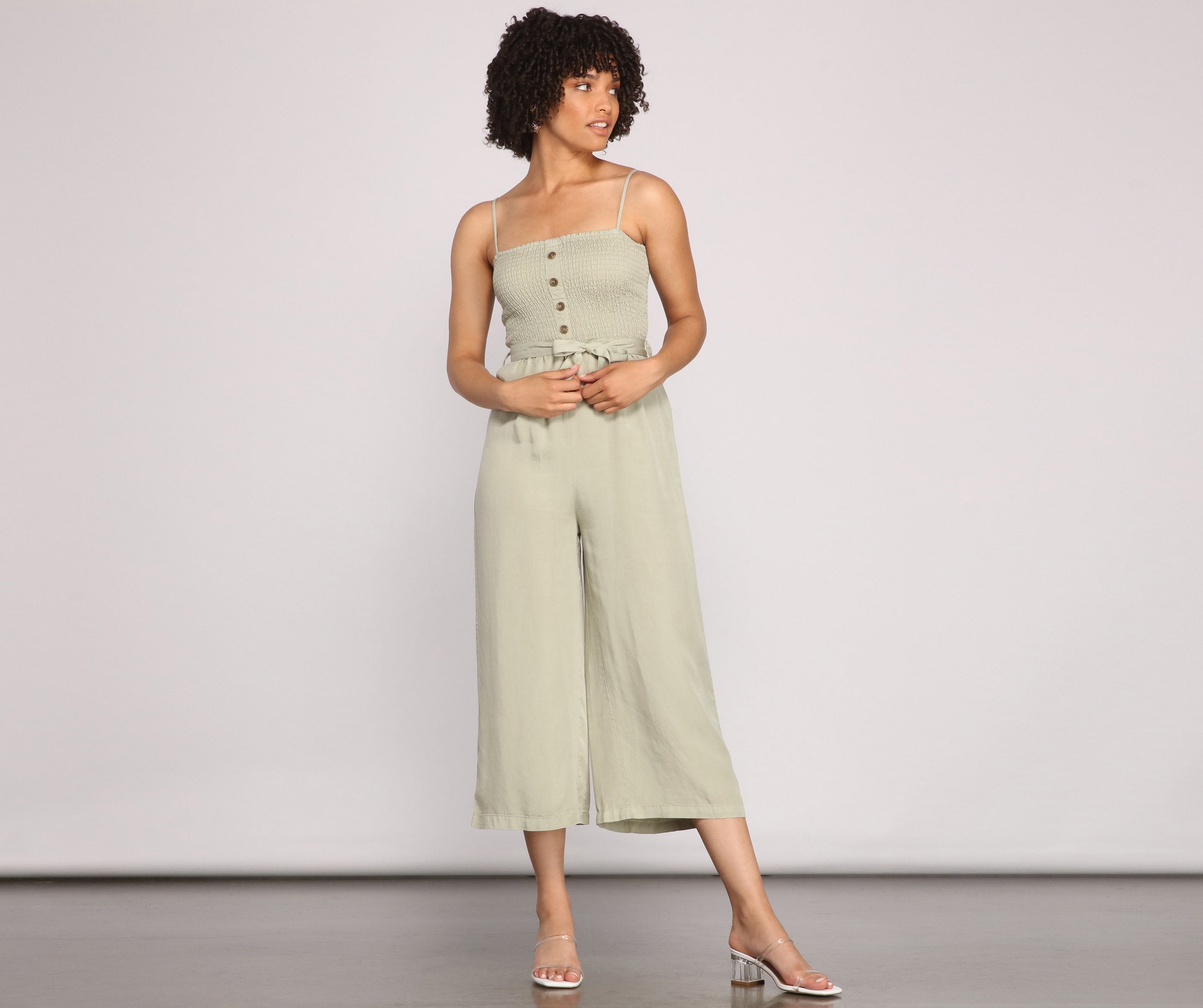 Casual Cutie Cropped Jumpsuit Sai Feel