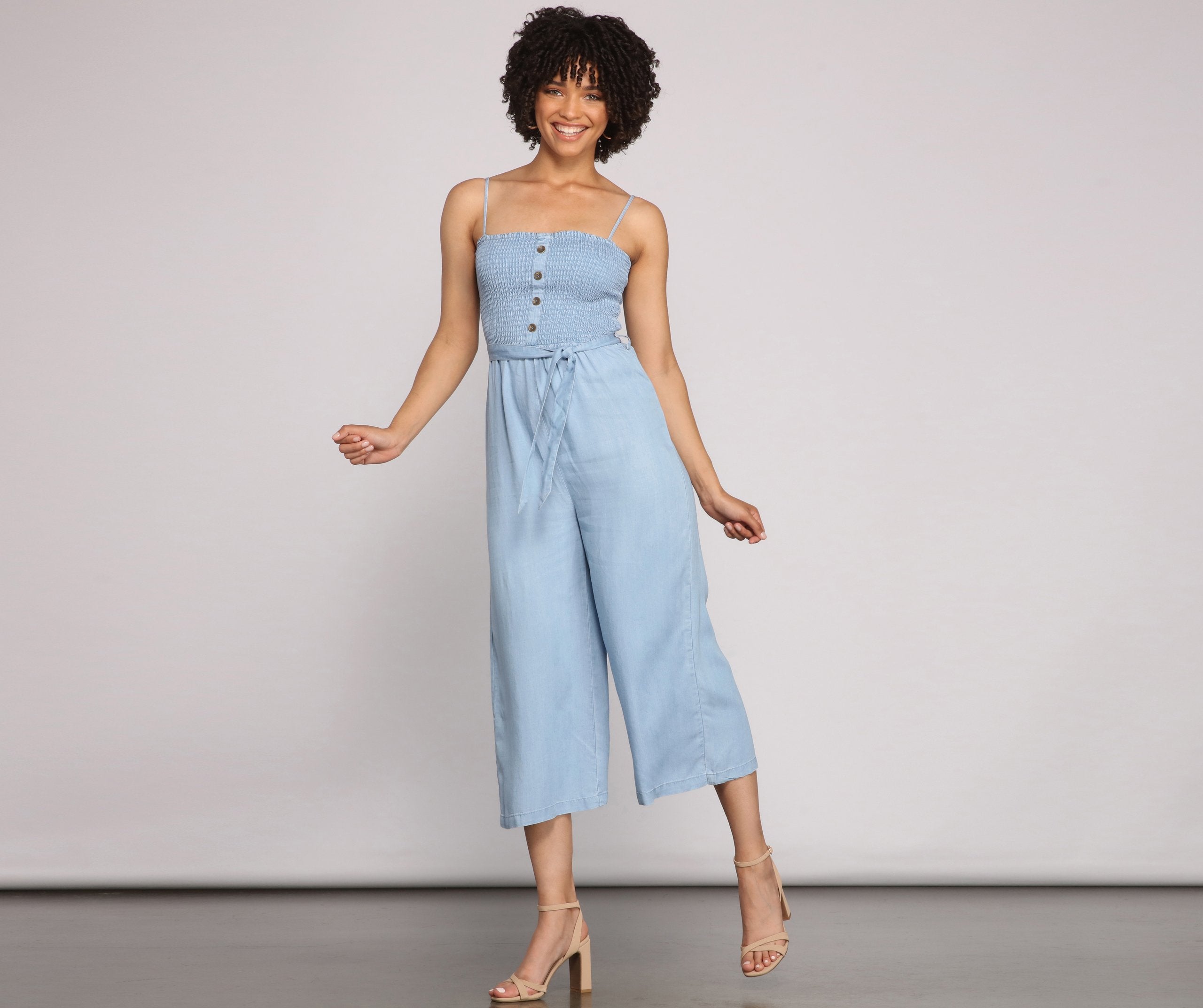 Casual Cutie Cropped Jumpsuit Sai Feel