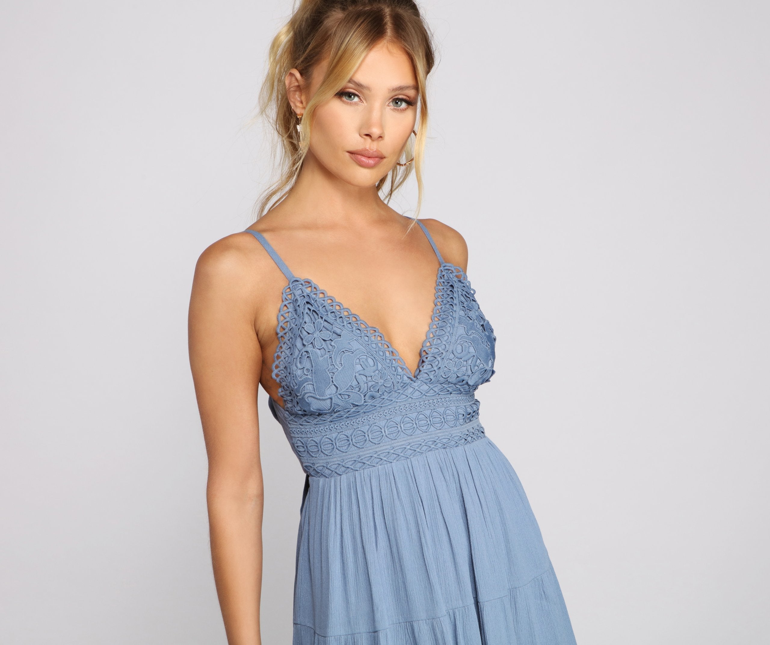 Casual Cutie Linen Skater Dress Sai Feel