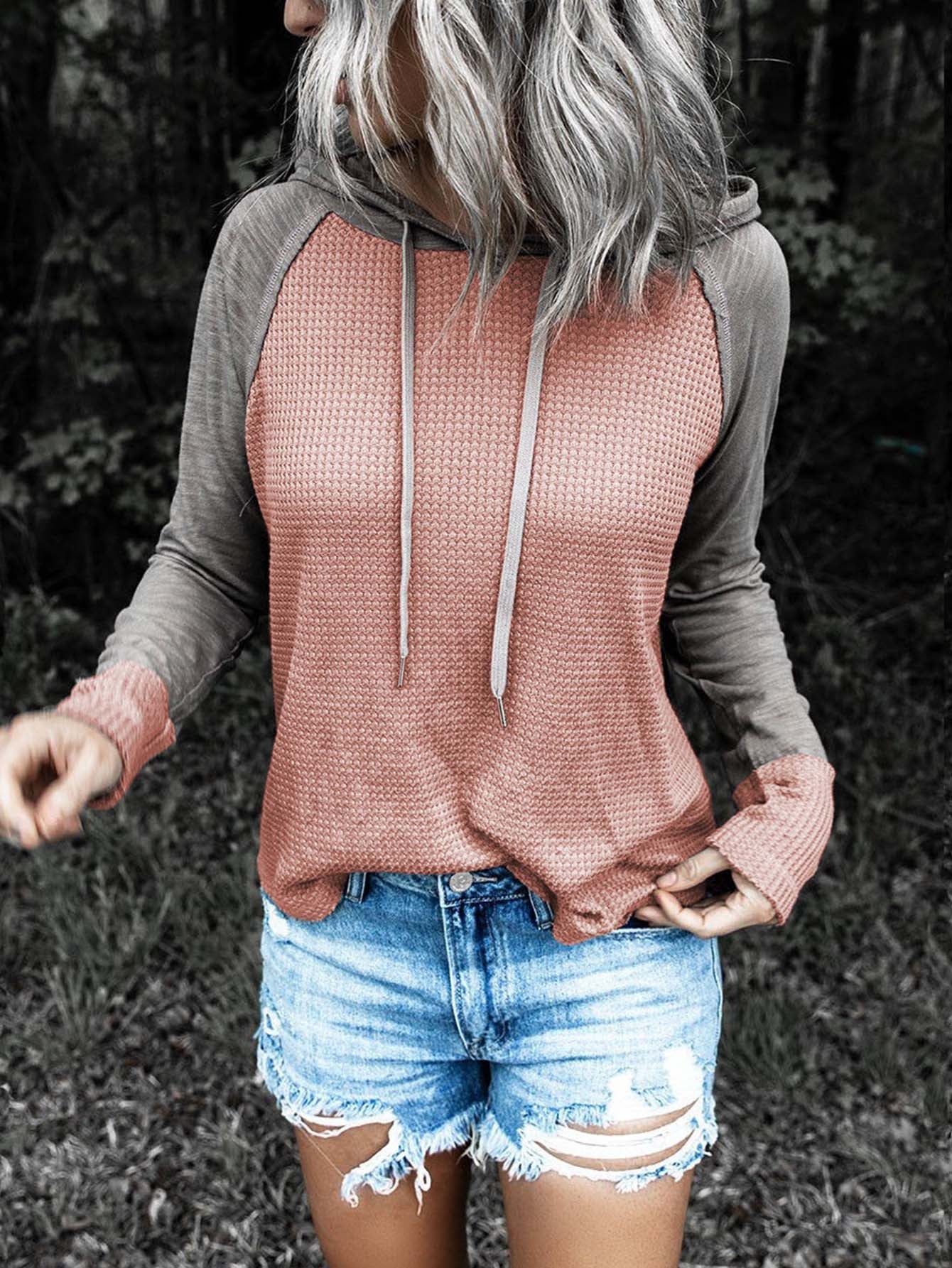 Casual Long Sleeve Splice Shirt Sai Feel