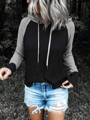 Casual Long Sleeve Splice Shirt Sai Feel