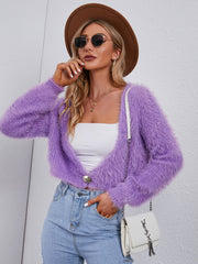 Casual Versatile Short Cardigan Long Sleeve Sweater Sai Feel