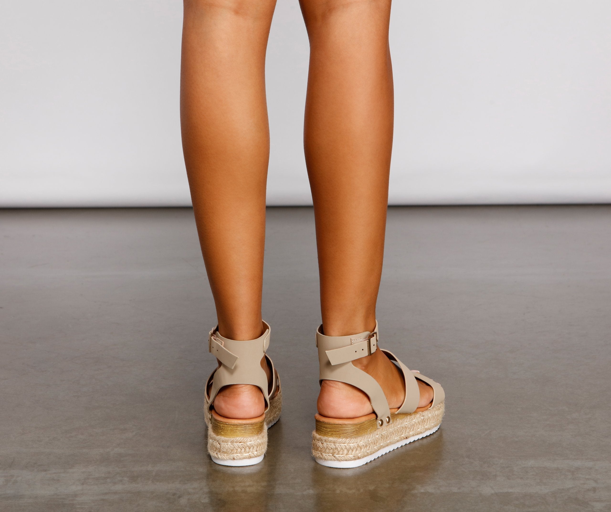 Casually Chic Espadrille Platform Wedges Sai Feel