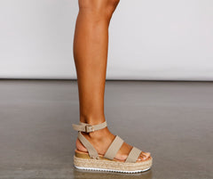 Casually Chic Espadrille Platform Wedges Sai Feel