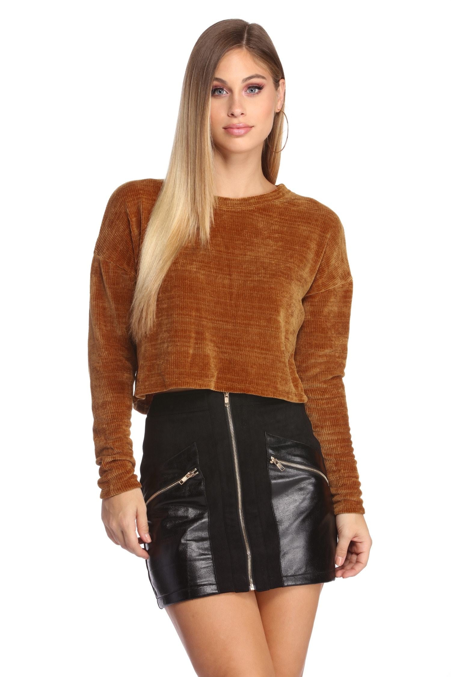 Chenille With You Pullover Top Sai Feel