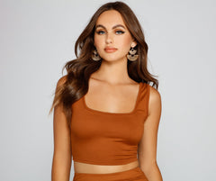 Chic And Basic Cropped Tank Sai Feel