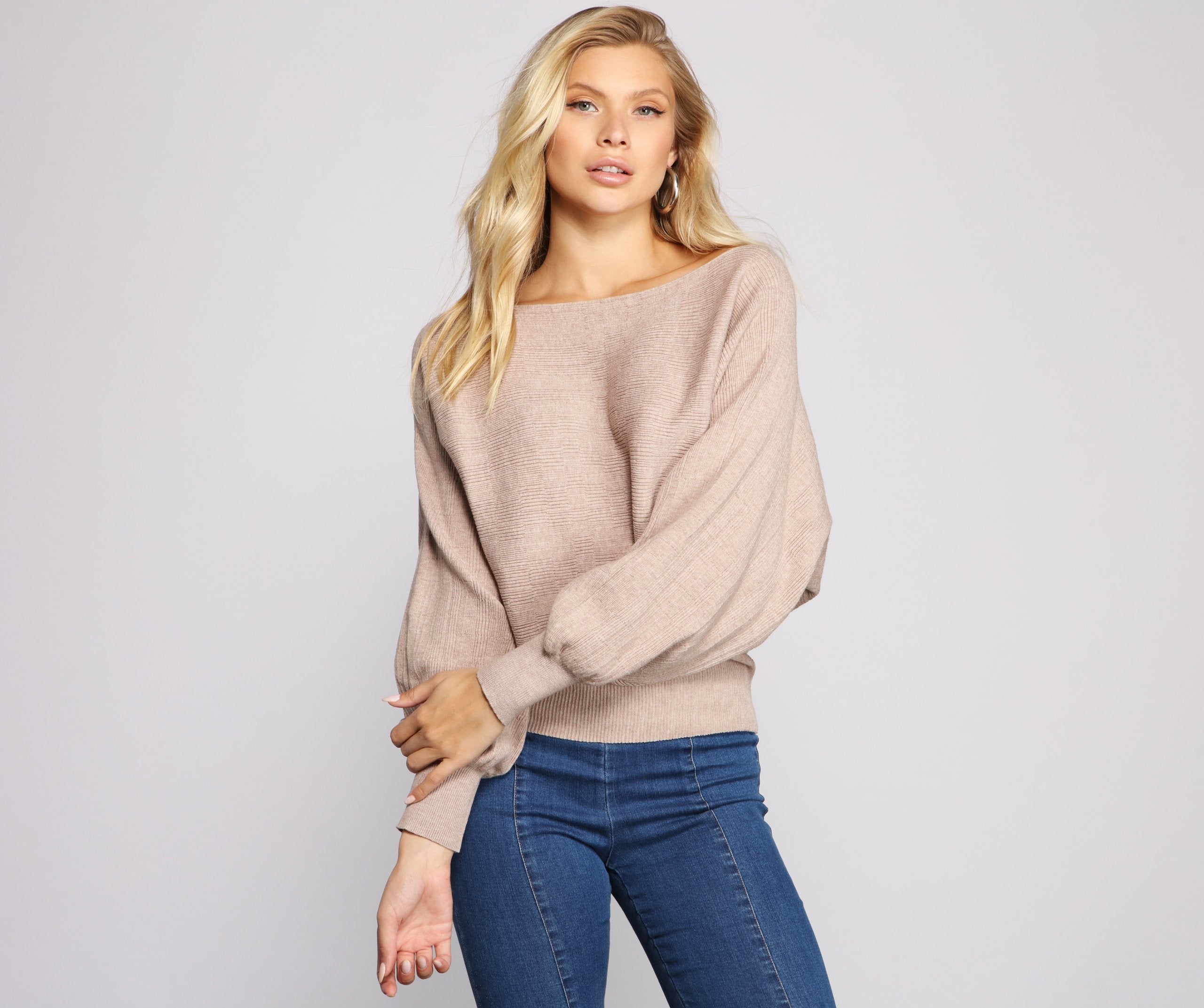 Chic And Cozy Boat Neck Sweater Sai Feel