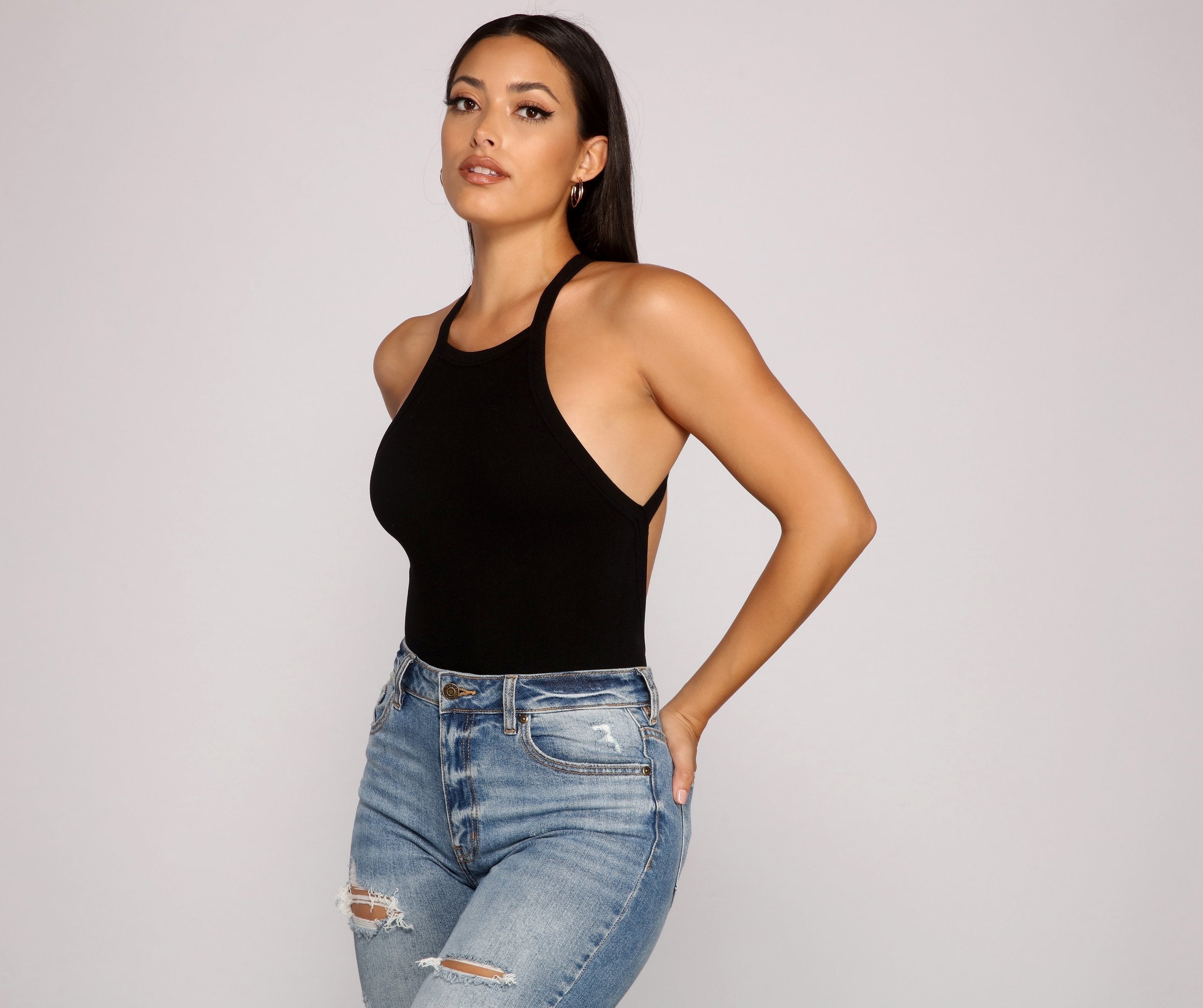 Chic And Seamless Sleeveless Bodysuit Sai Feel