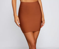 Chic And Sleek Bandage Mini Skirt Sai Feel