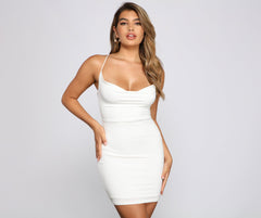 Chic Details Strappy Back Mini Dress Sai Feel