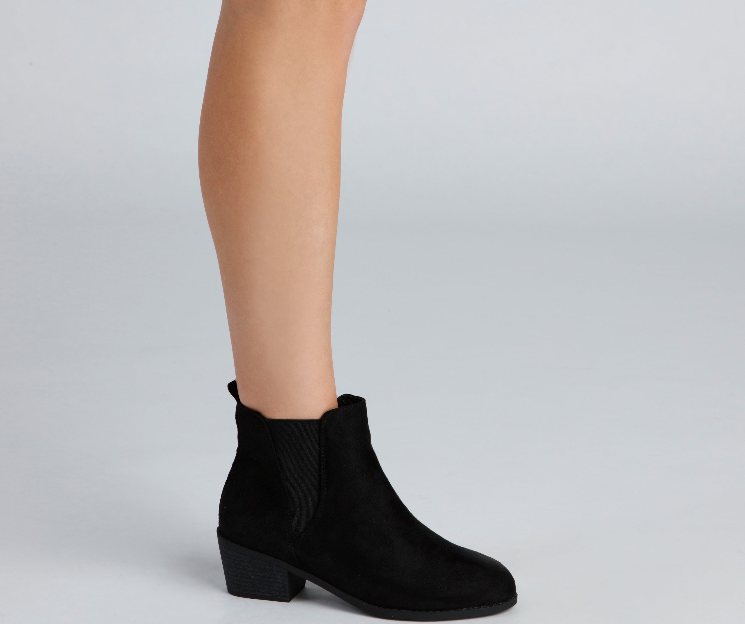 Chic Essential Low Heel Booties Sai Feel