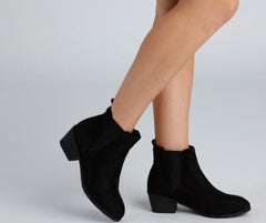 Chic Essential Low Heel Booties Sai Feel