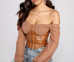 Chic Fashionista Cropped Corset Sai Feel