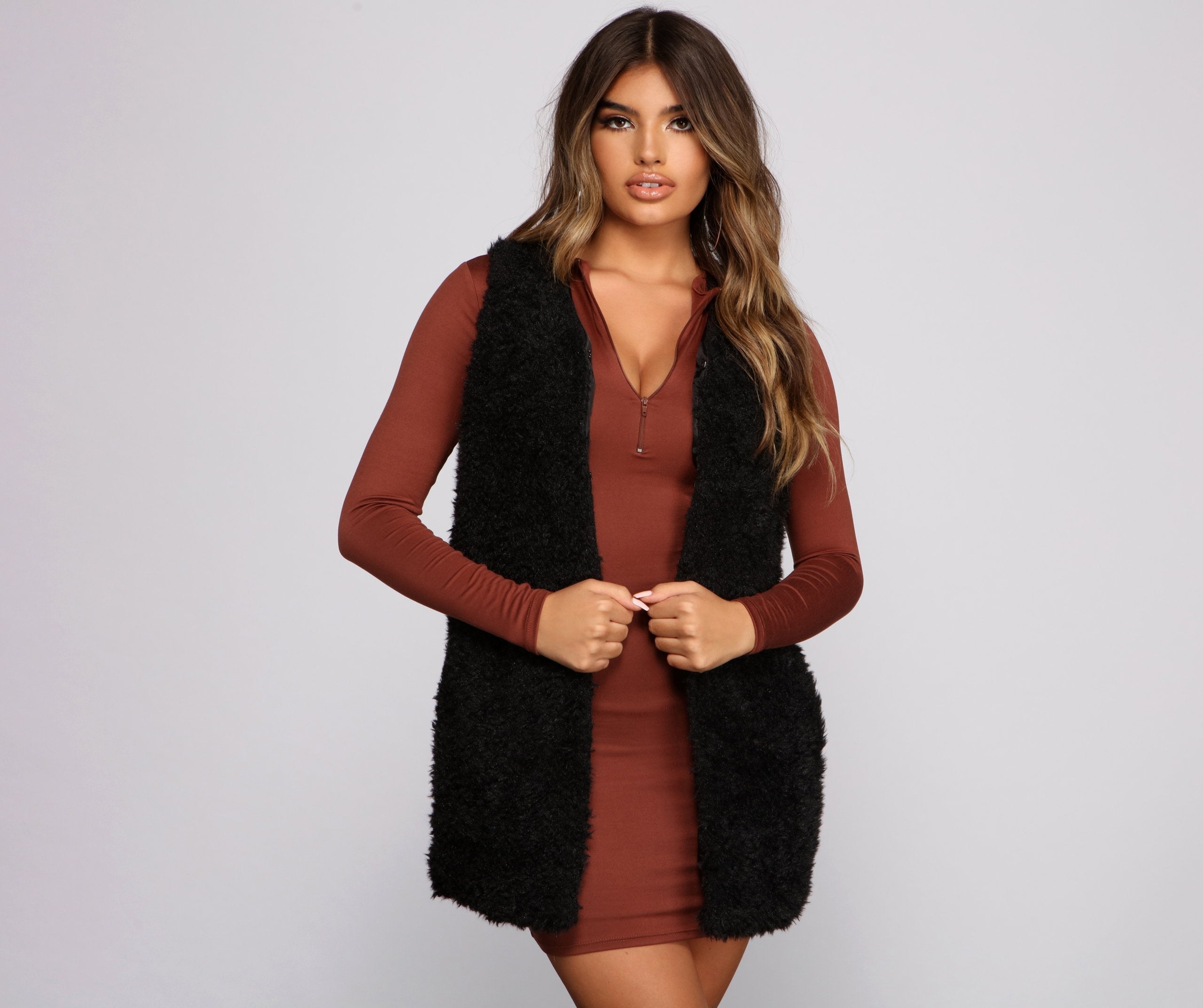 Chic Fashionista Faux Fur Vest Sai Feel