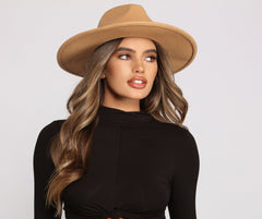 Chic Faux Wool Panama Hat Sai Feel