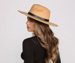 Chic Faux Wool Panama Hat Sai Feel