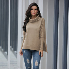 Chic Loose-Fit Dolman-Sleeve Turtleneck Sai Feel