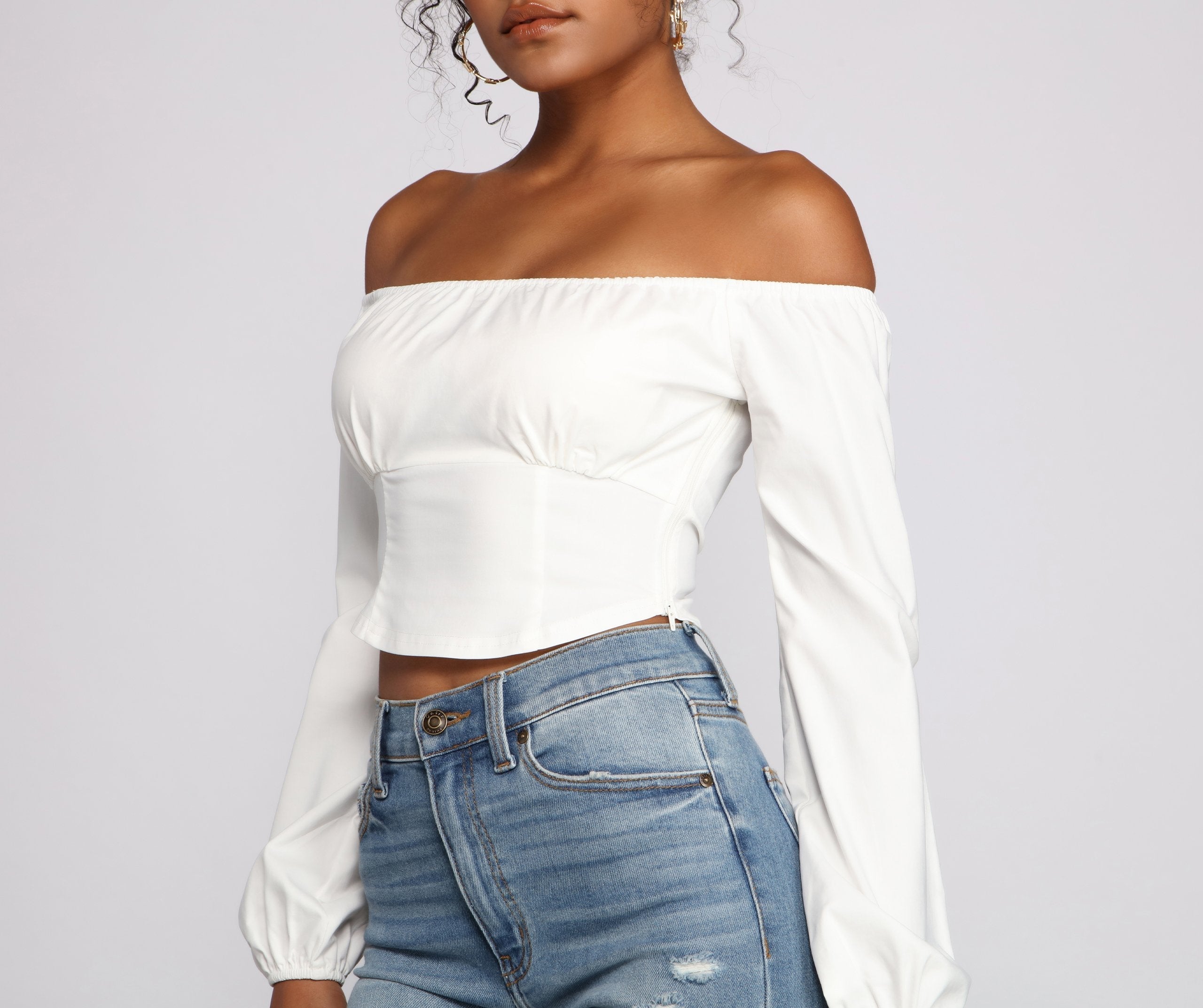 Chic Trends Cropped Corset Top Sai Feel