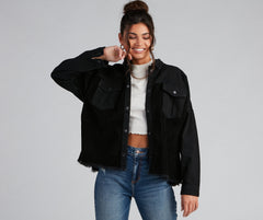 Chill Vibes Denim And Corduroy Jacket Sai Feel