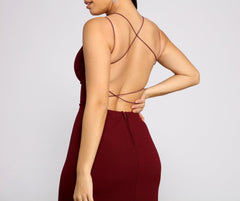 Chloe Lace-Up Back Formal Dress Sai Feel