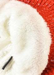 Christmas Pompom Winter Hat and Scarf Set Sai Feel