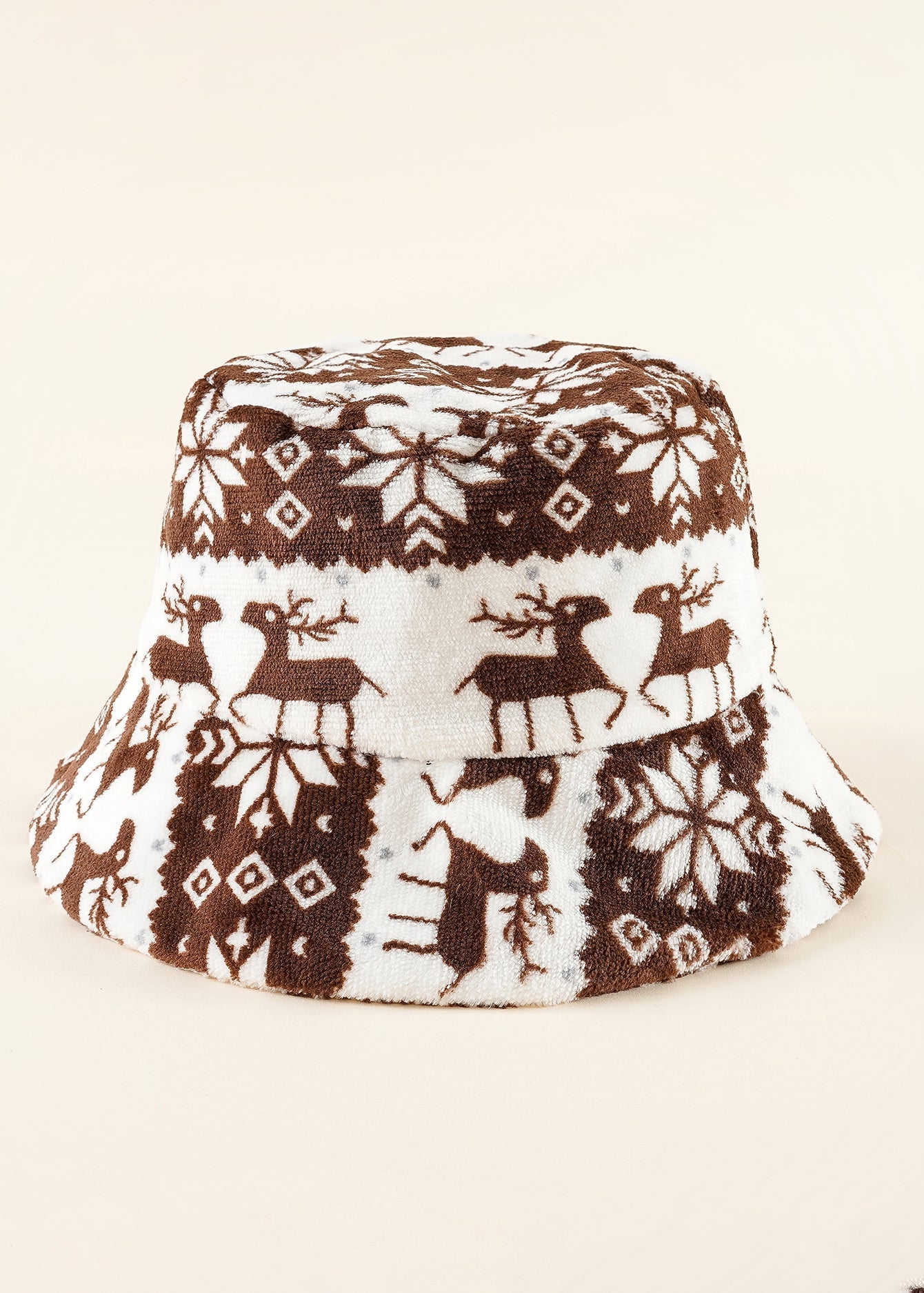 Christmas Print Bucket Hat Sai Feel