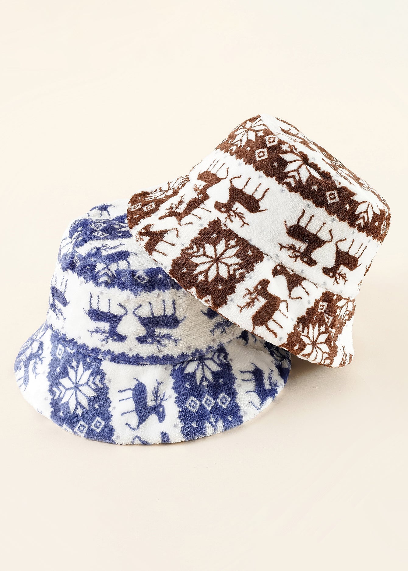 Christmas Print Bucket Hat Sai Feel