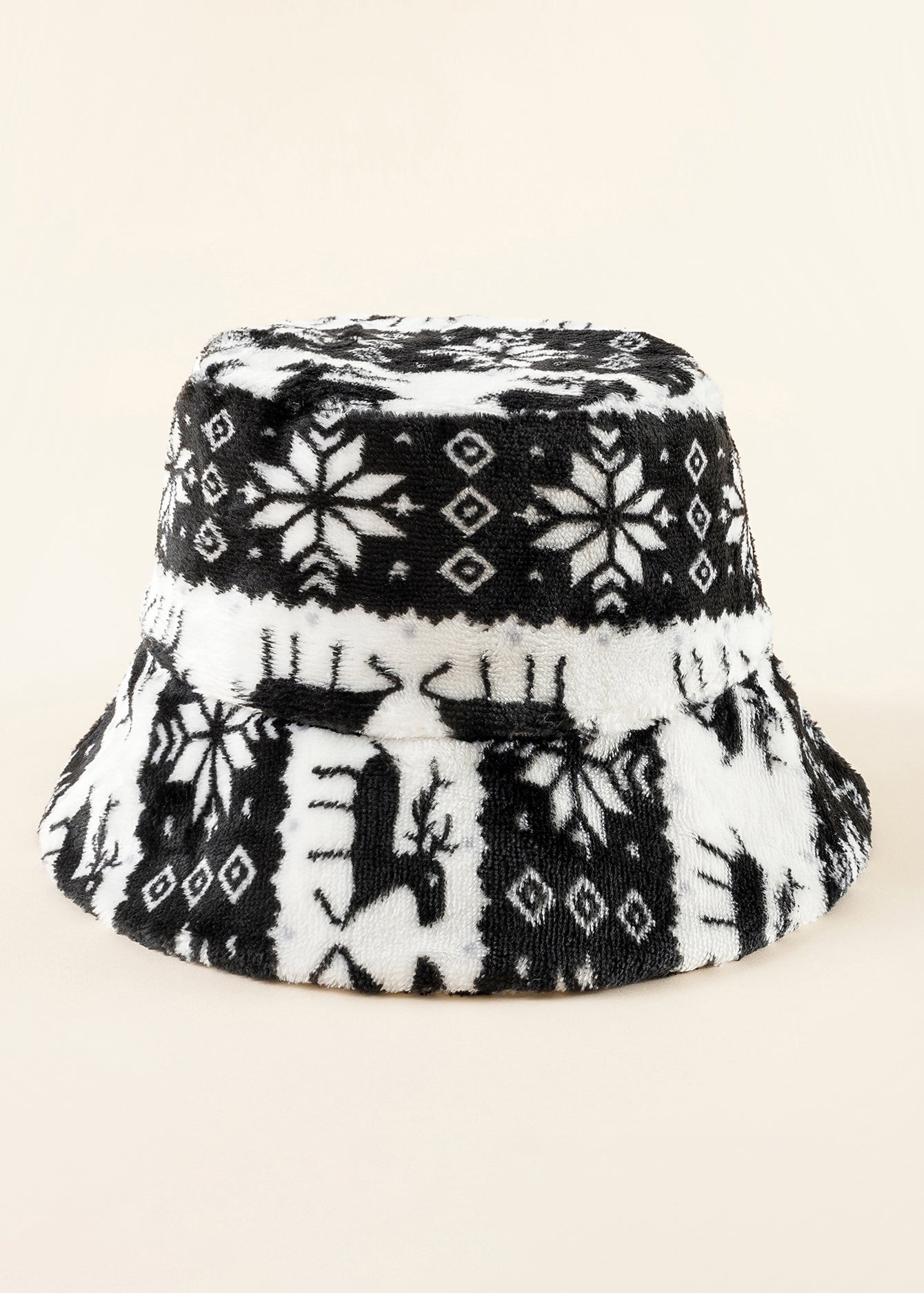 Christmas Print Bucket Hat Sai Feel