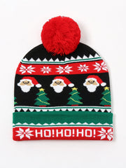 Christmas jacquard wool ball hat Sai Feel