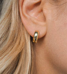 Chunky Baby Hoops Gold