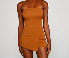 City Chic Sleeveless Wrap Romper Sai Feel