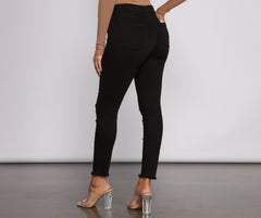 Clara High Rise Black Skinny Jeans Sai Feel