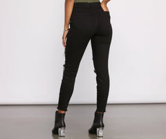 Clara High Rise Destructed Skinny Jeans Sai Feel