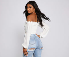 Classic Beauty Off The Shoulder Corset Top Sai Feel