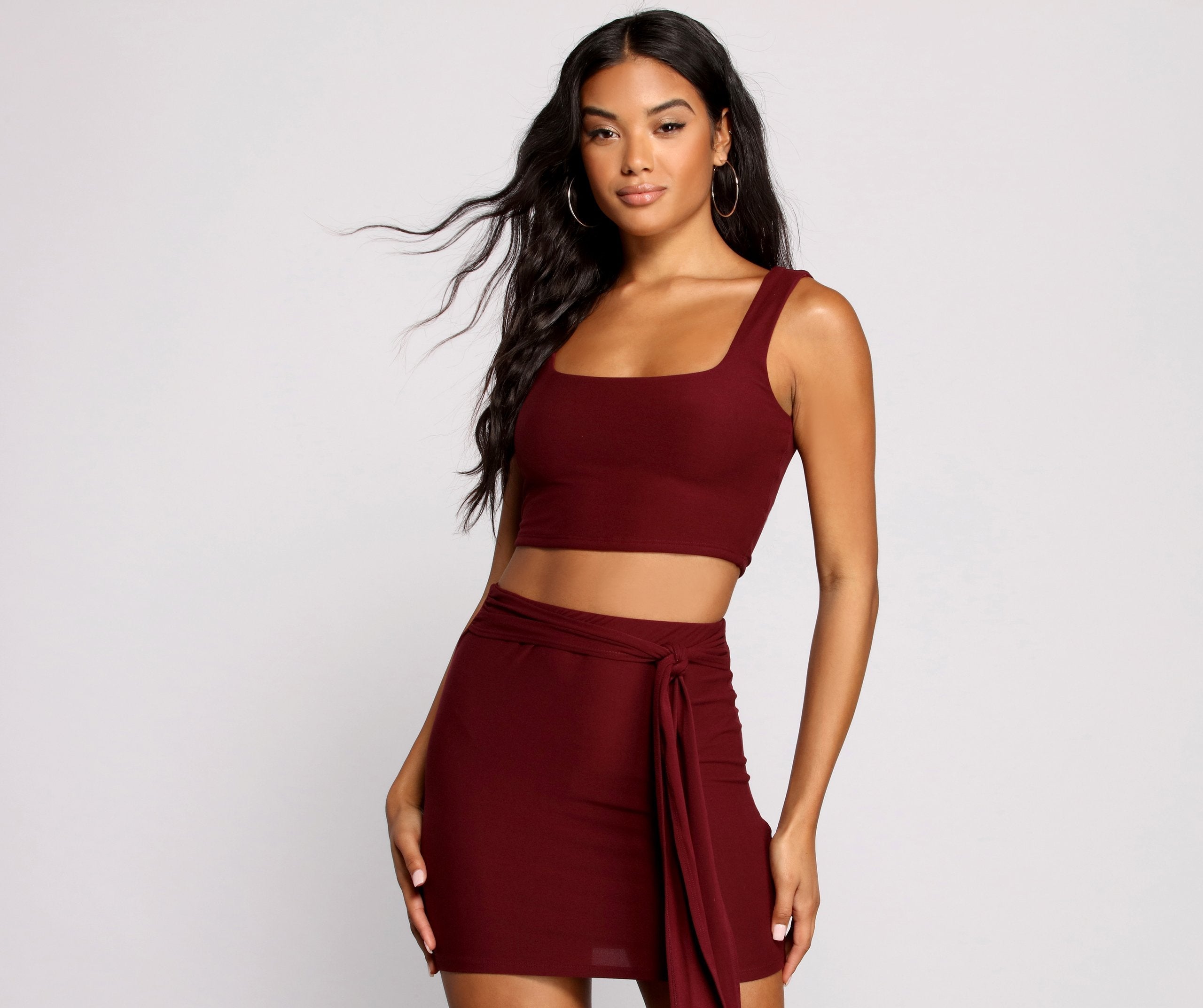 Classic Chic Wide Strap Crop Top Sai Feel