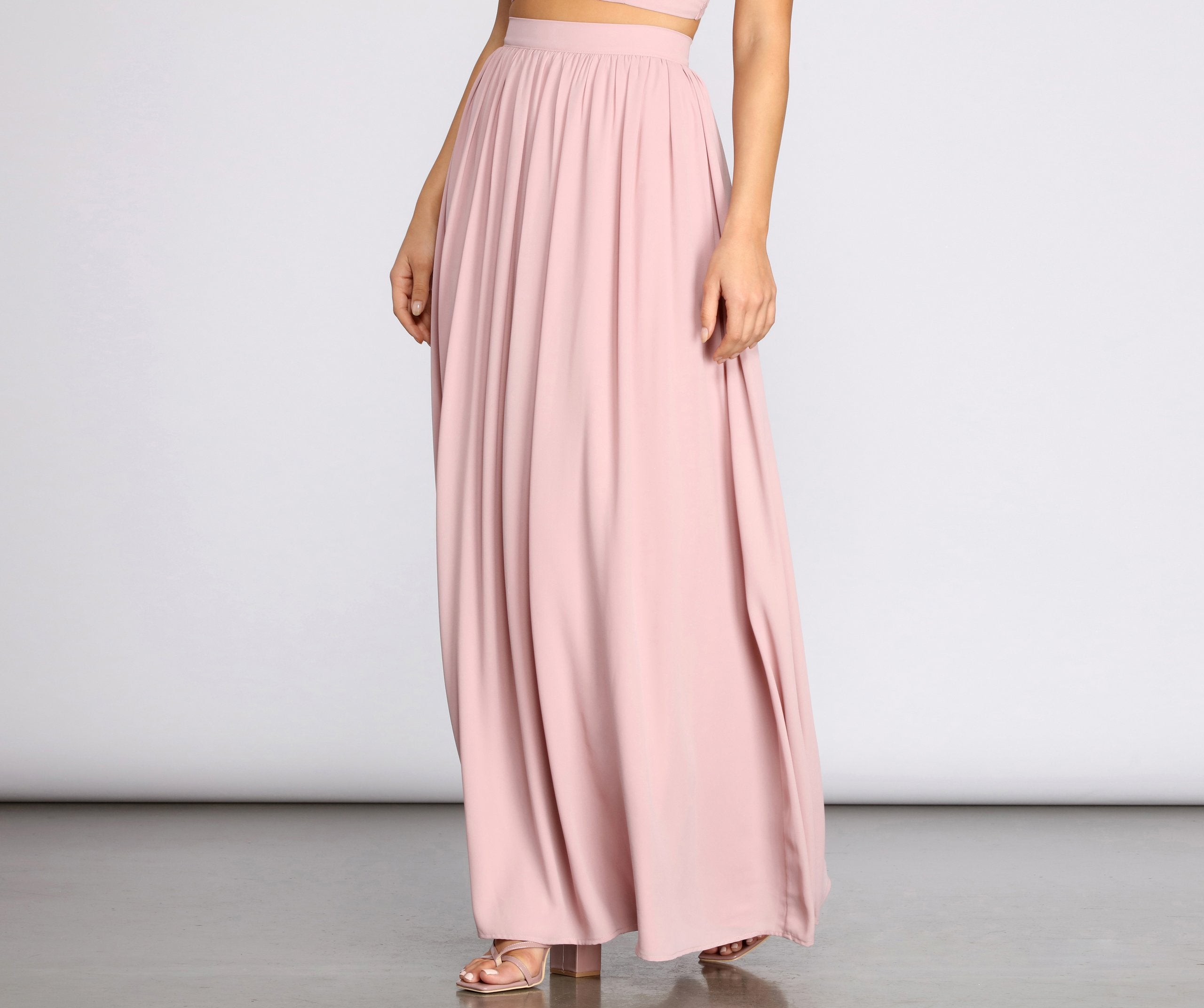 Classic Cutie Chiffon Maxi Skirt Sai Feel