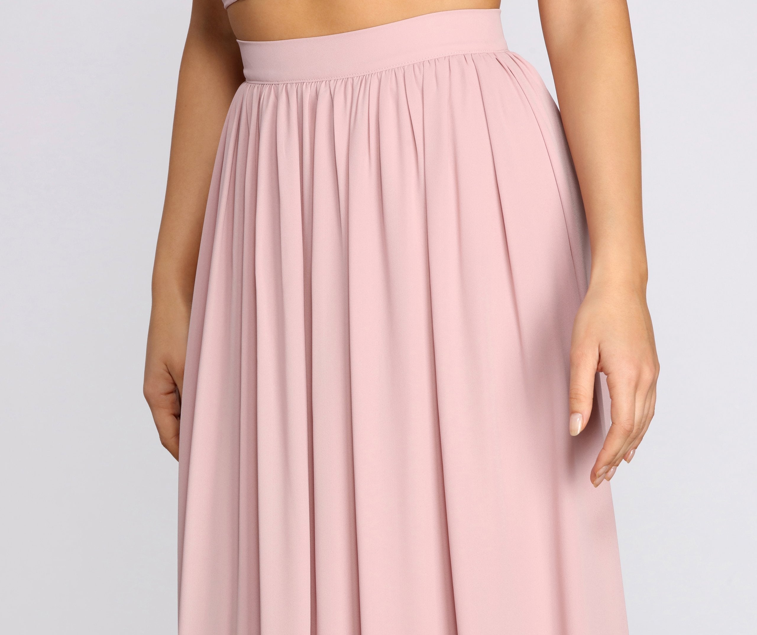 Classic Cutie Chiffon Maxi Skirt Sai Feel