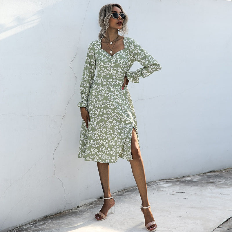 Classic flowy floral dress Sai Feel