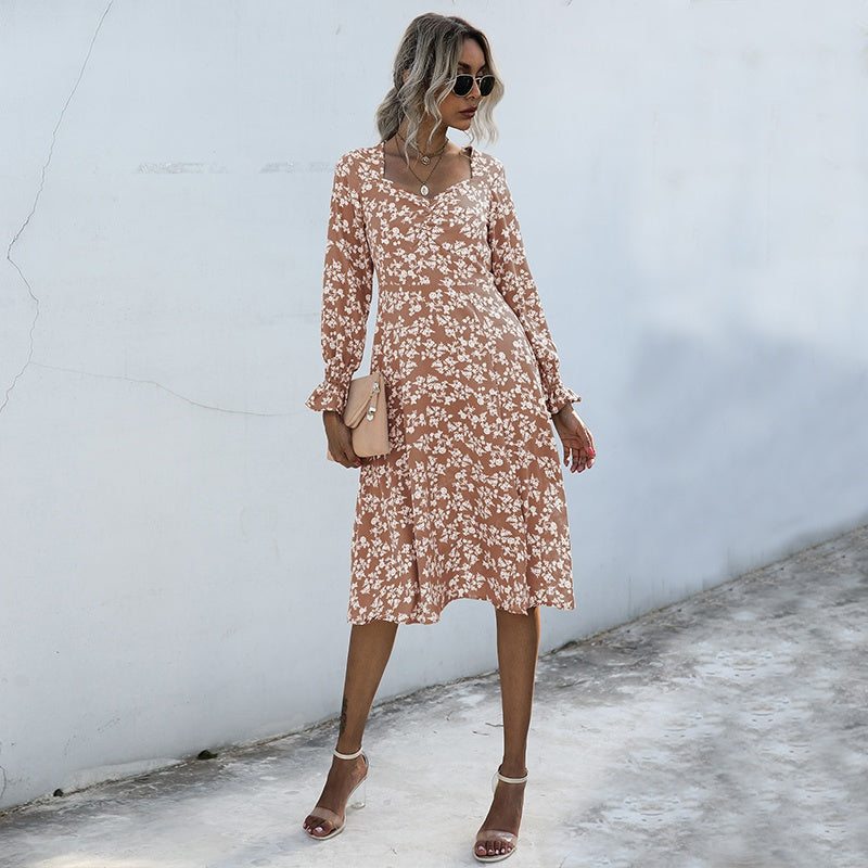 Classic flowy floral dress Sai Feel